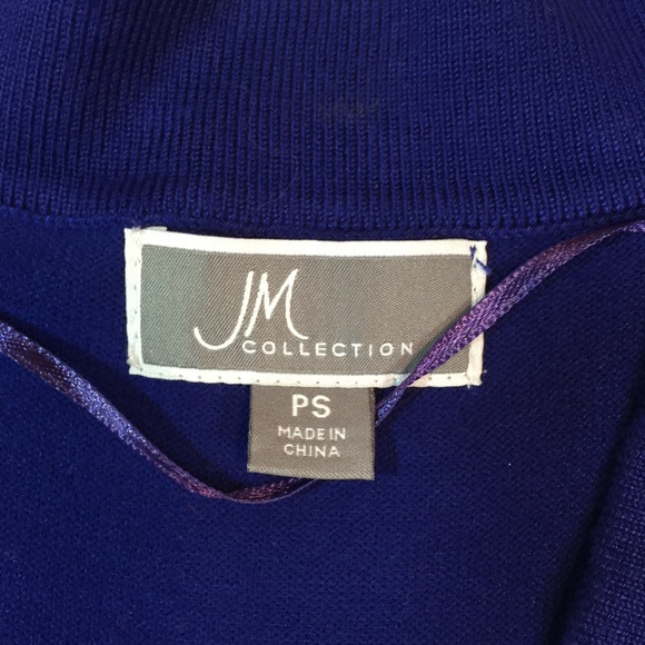 JM COLLECTION | studded open cardigan sweater - Picture 8 of 9